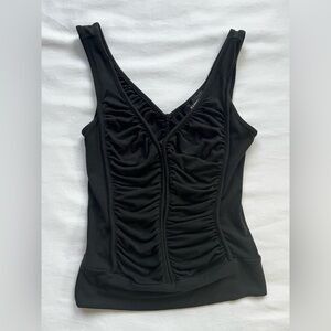 EXPRESS Ruched Zip-Up Camisole